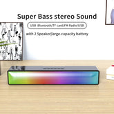 AEC BT601 RGB Light HiFi Soundbar Bluetooth Speaker Home Theater, BT601